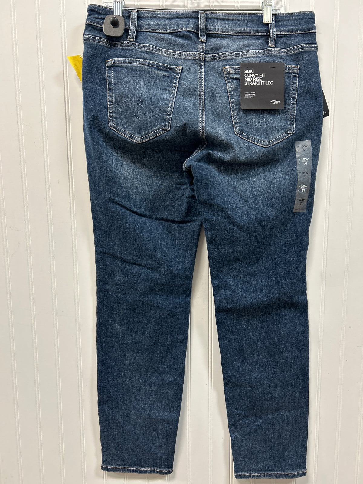 Jeans Straight By Silver In Blue, Size:16