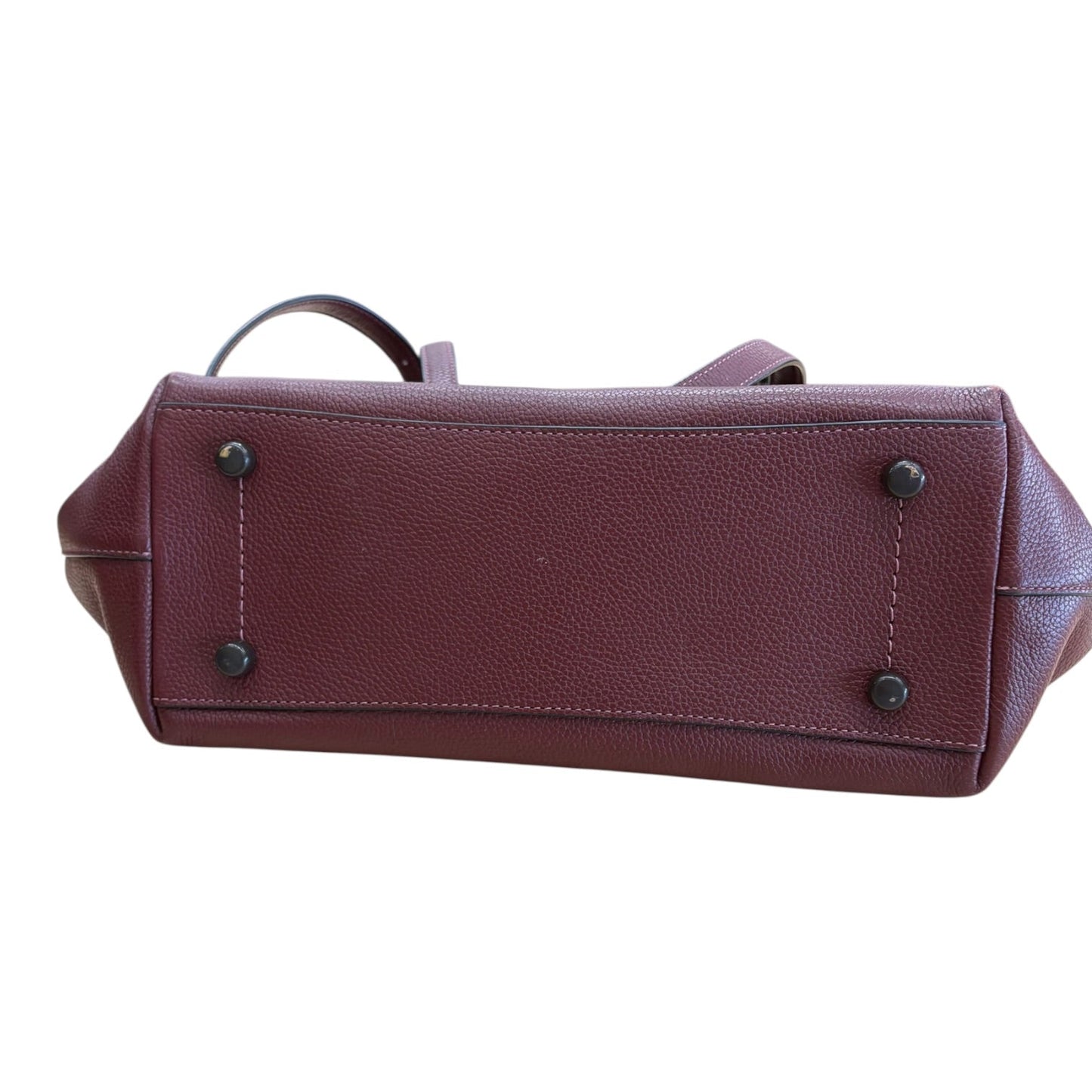 Tote Designer By Coach In Maroon, Size:Medium