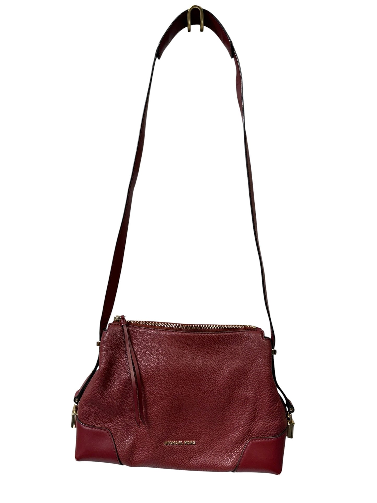 Crossbody Designer By Michael Kors In Red, Size:Medium