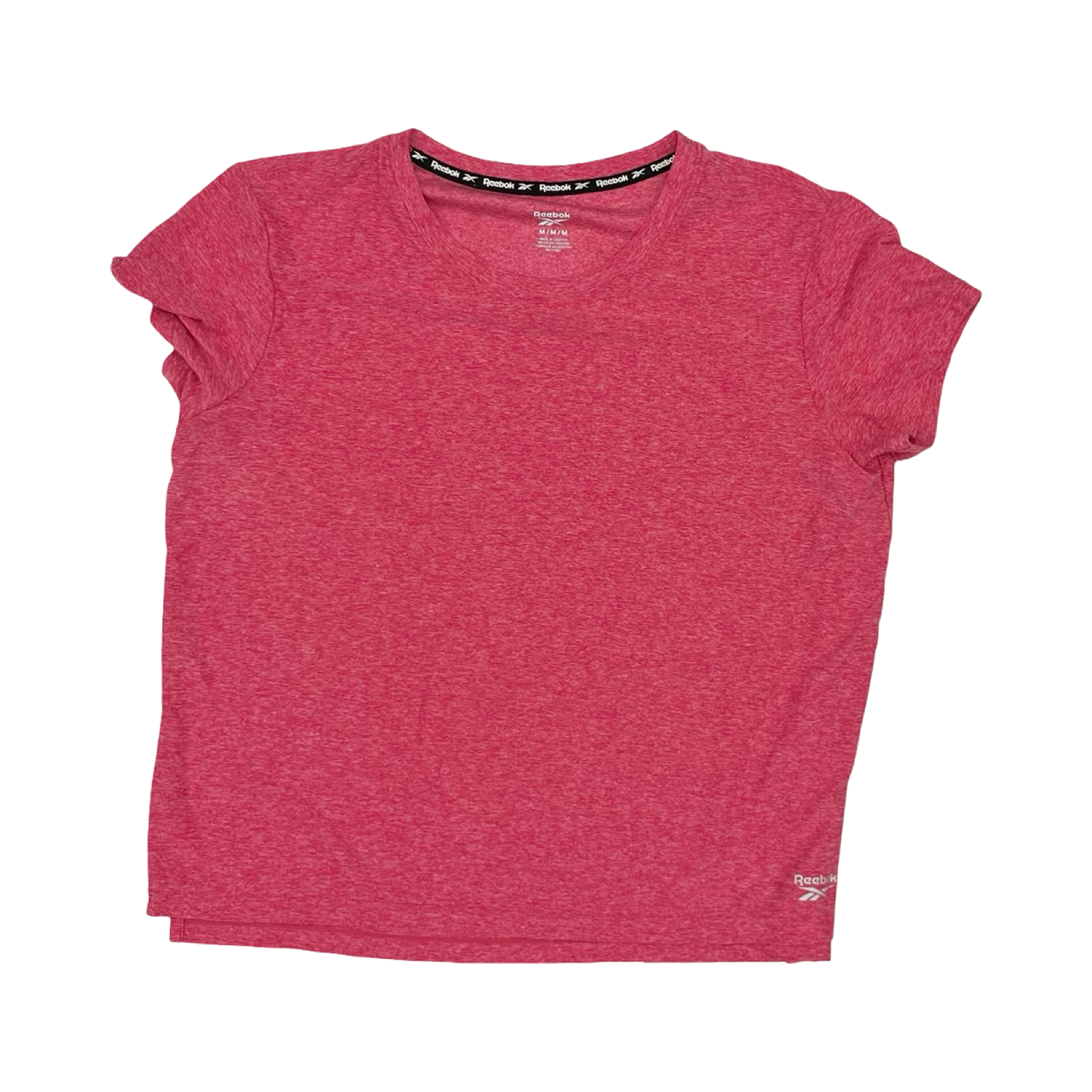 Athletic Top Ss By Reebok In Pink, Size:M
