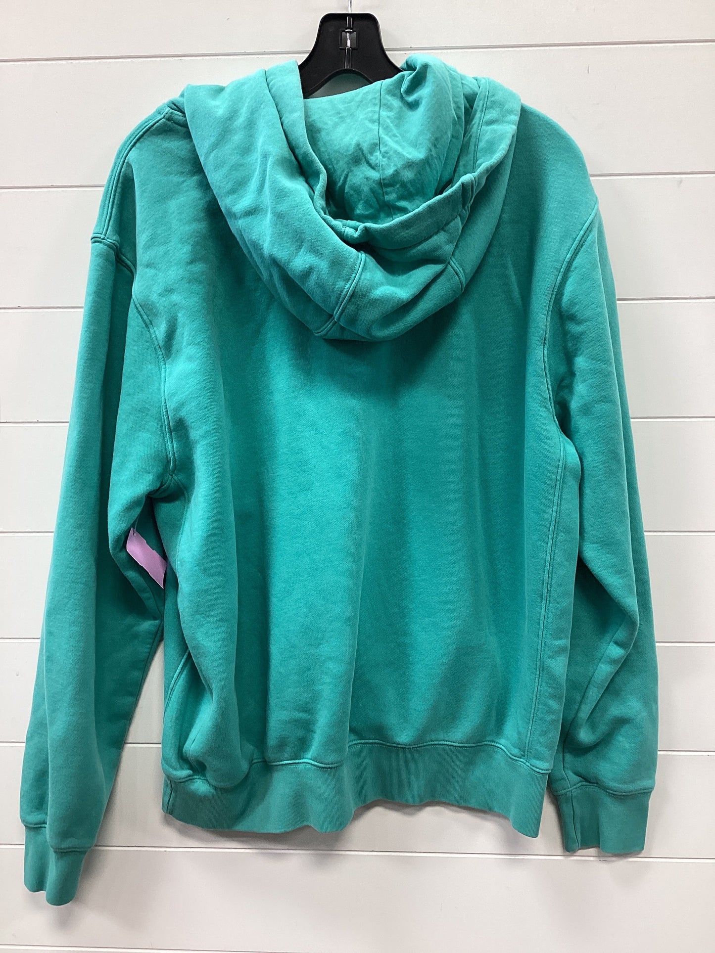 Sweatshirt Hoodie By Nike Apparel In Aqua, Size:M