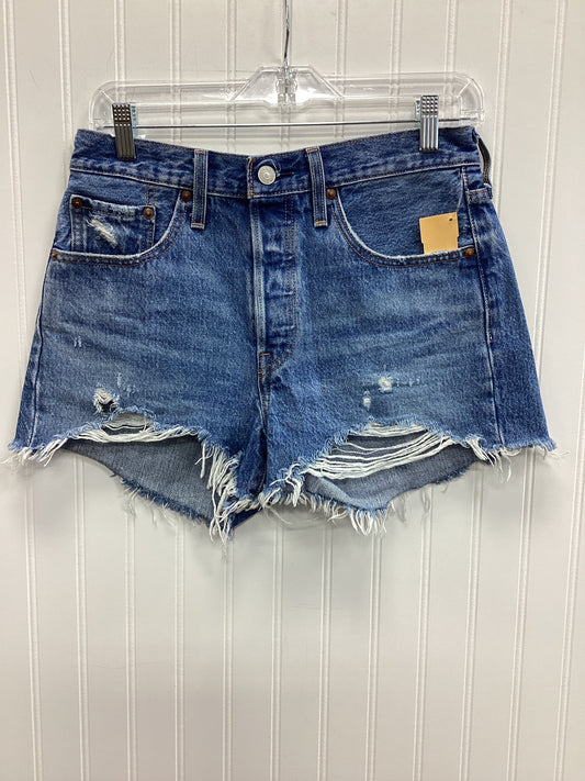 Shorts By Levis In Blue Denim, Size:4