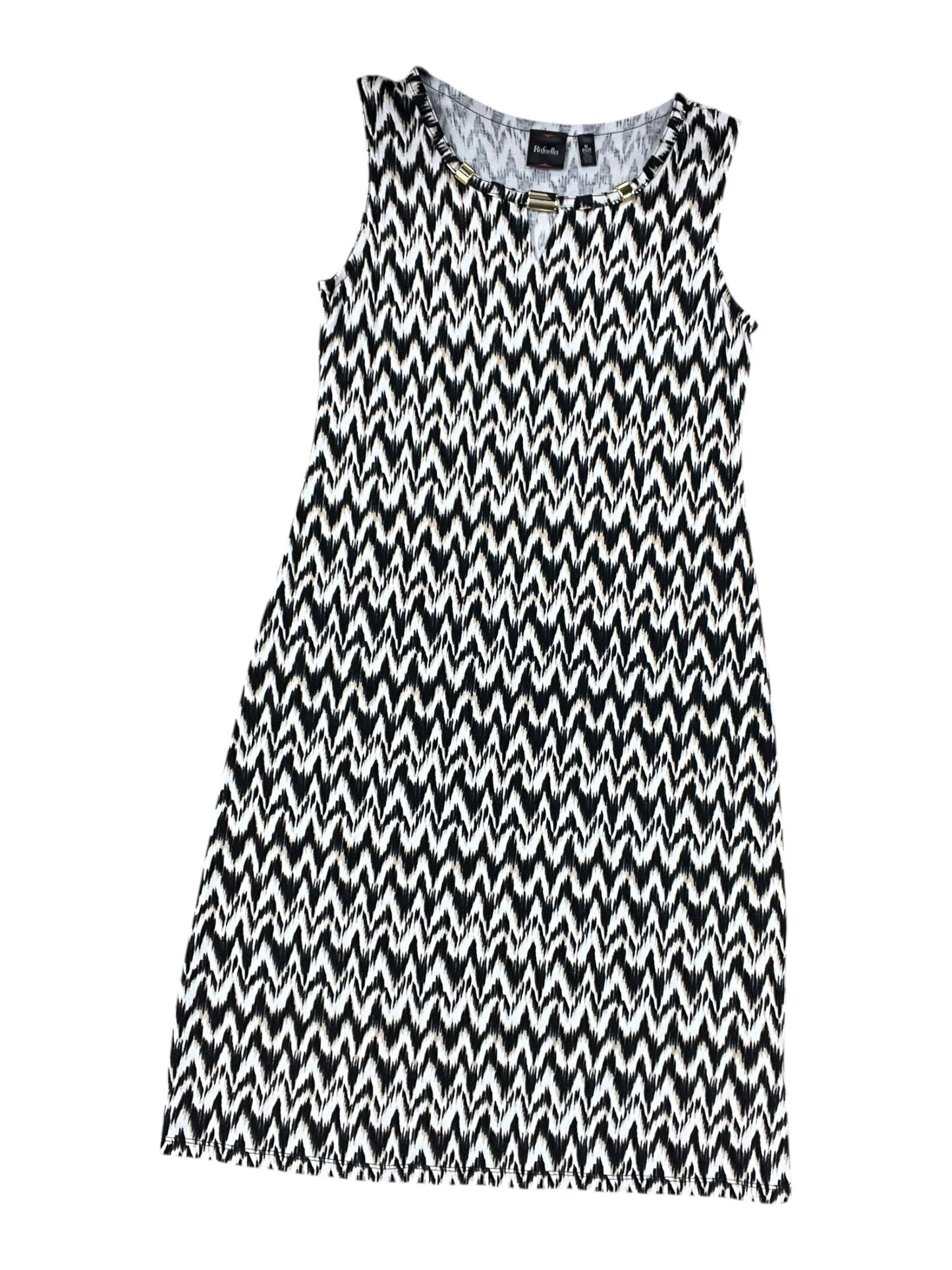 Dress Work By Rafaella In Black & Tan, Size:S