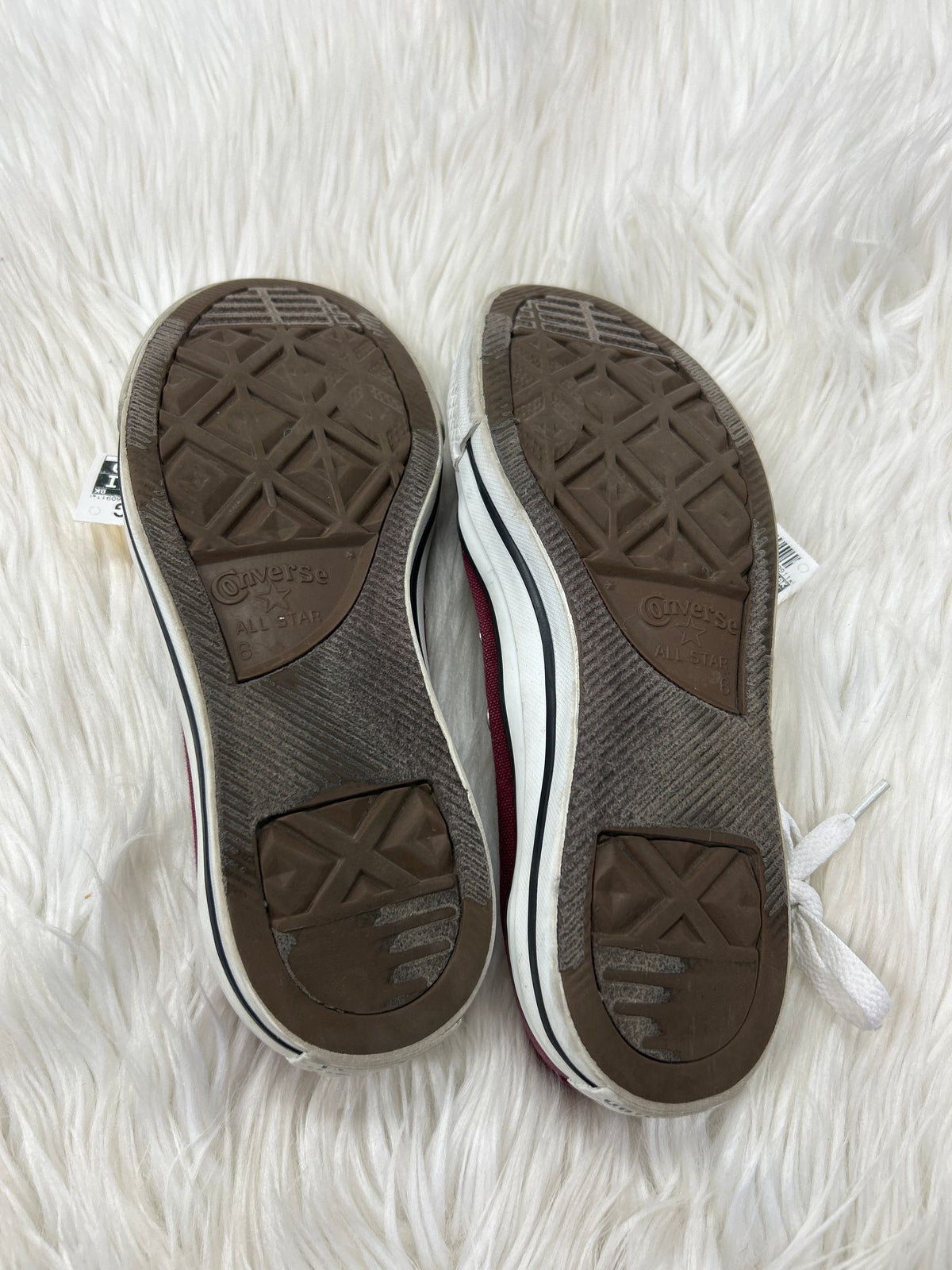 Shoes Flats By Converse In Maroon, Size:8