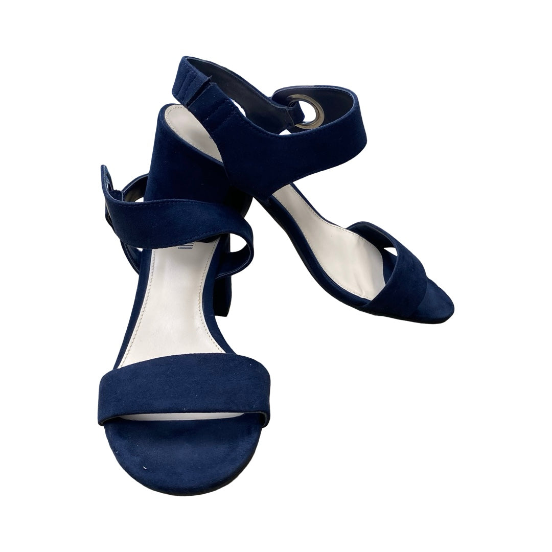 Shoes Heels Block By Bar Iii In Navy, Size:7