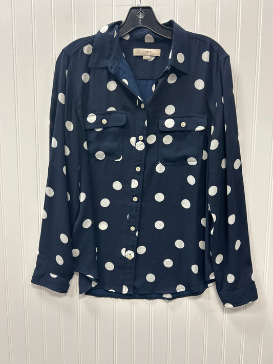 Top Ls By Loft In Navy, Size:M