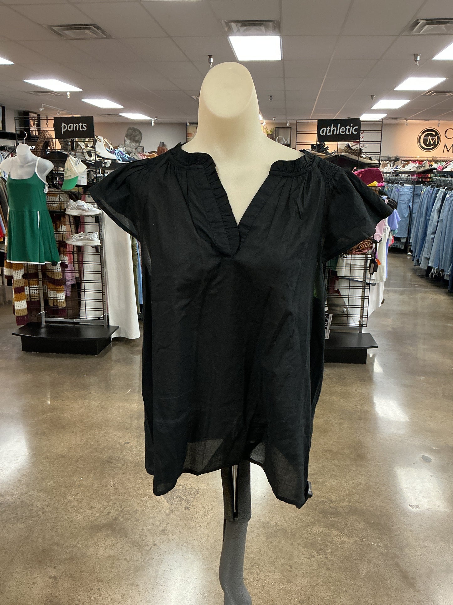 Top Ss By J. Crew In Black, Size:L