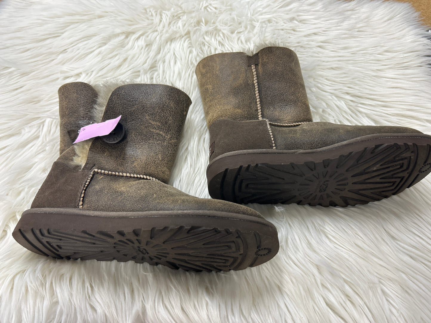 Boots Designer By Ugg In Taupe, Size:9 NEW