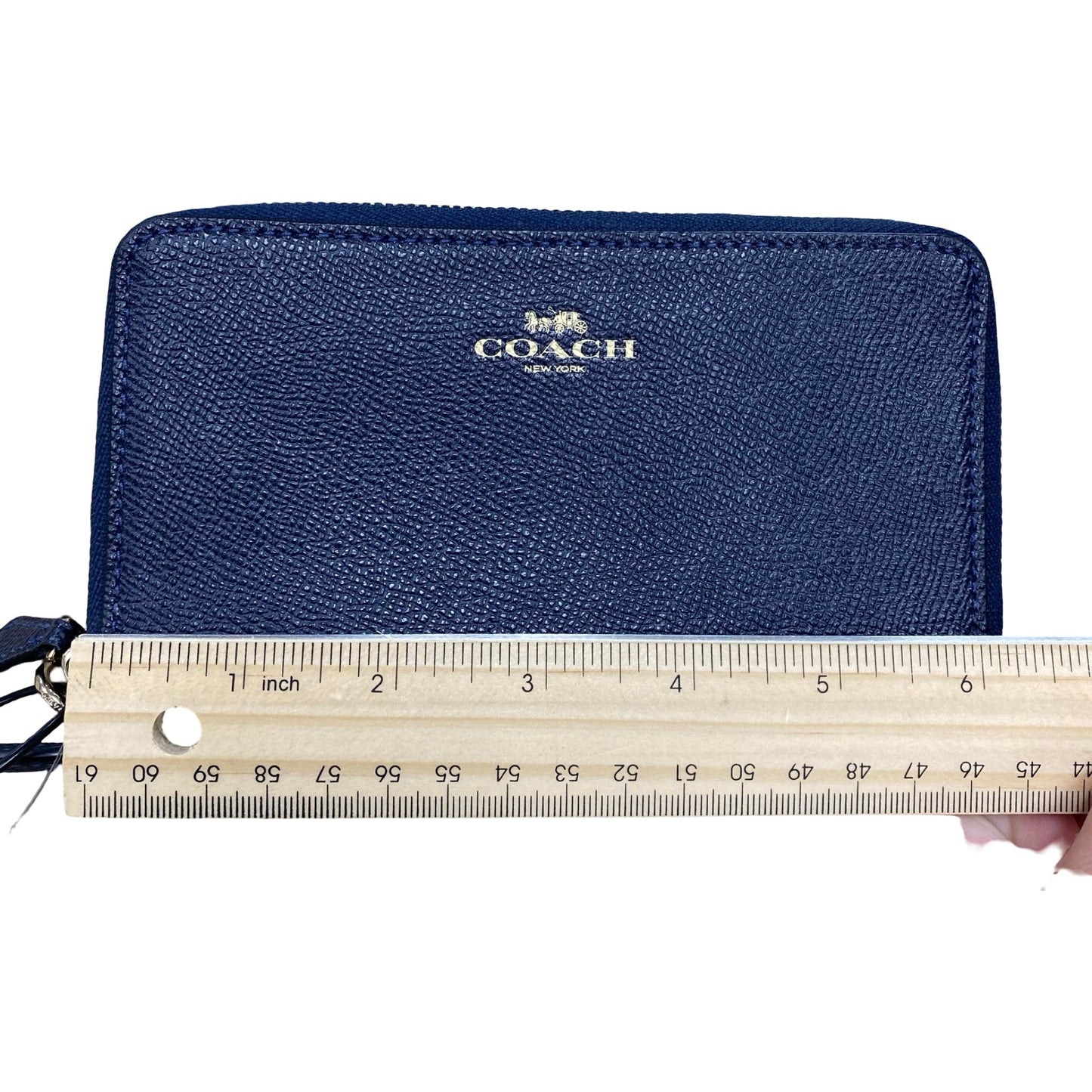 Wallet Designer By Coach In Blue, Size:Medium