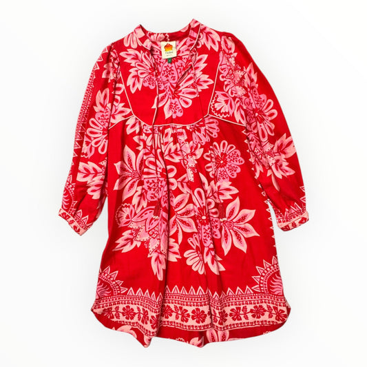 Dress Designer By Farm Rio In Pink & Red, Size:S