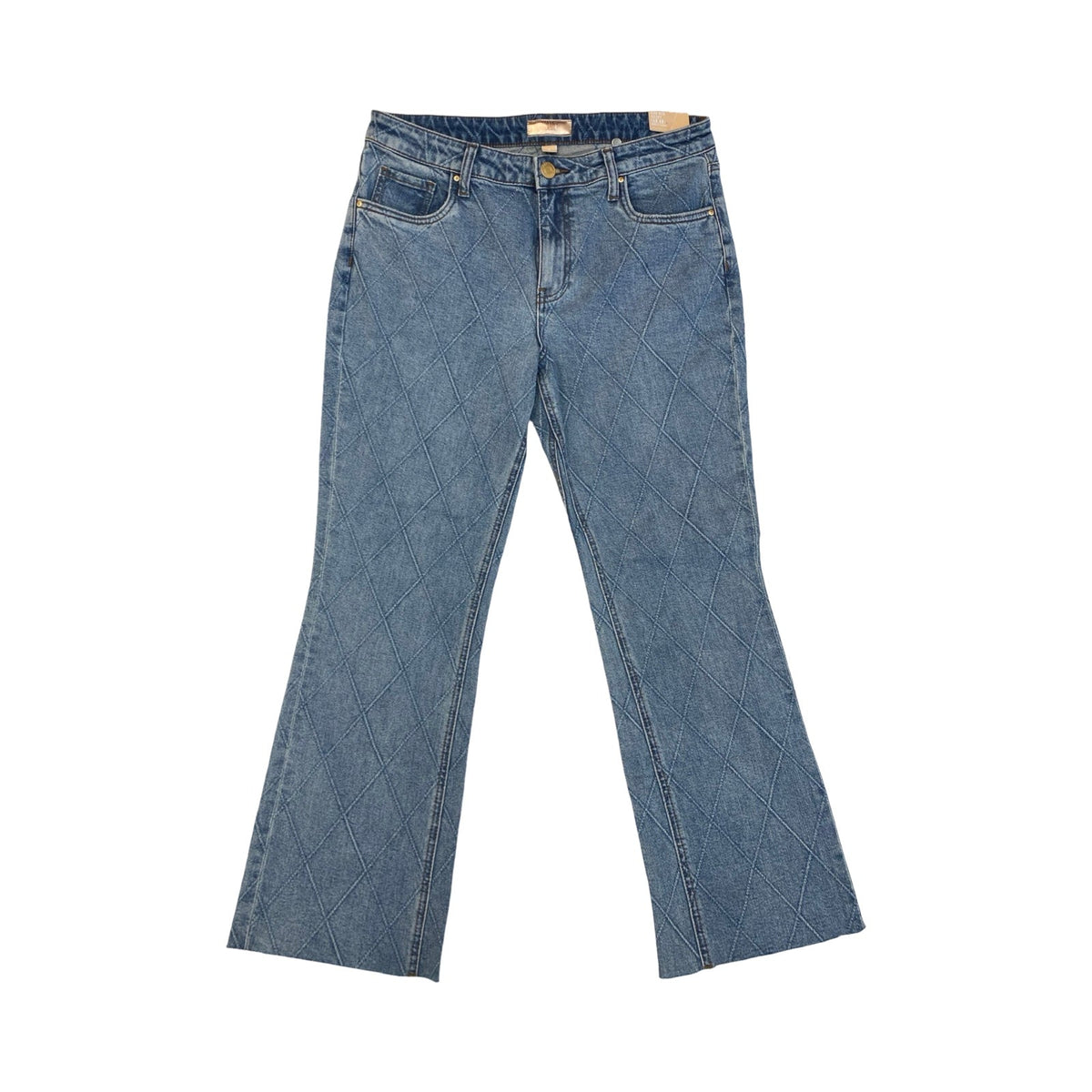 Jeans Flared By Kut In Blue Denim, Size:8