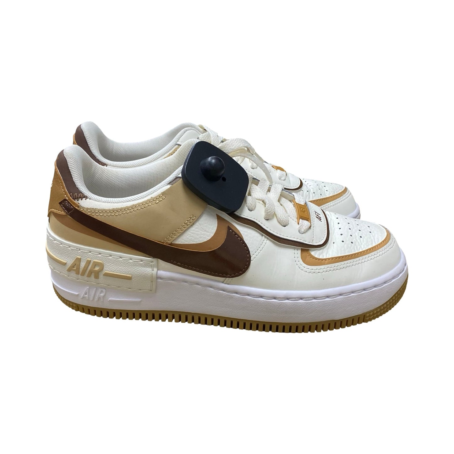 Shoes Sneakers By Nike In Brown & White, Size:8