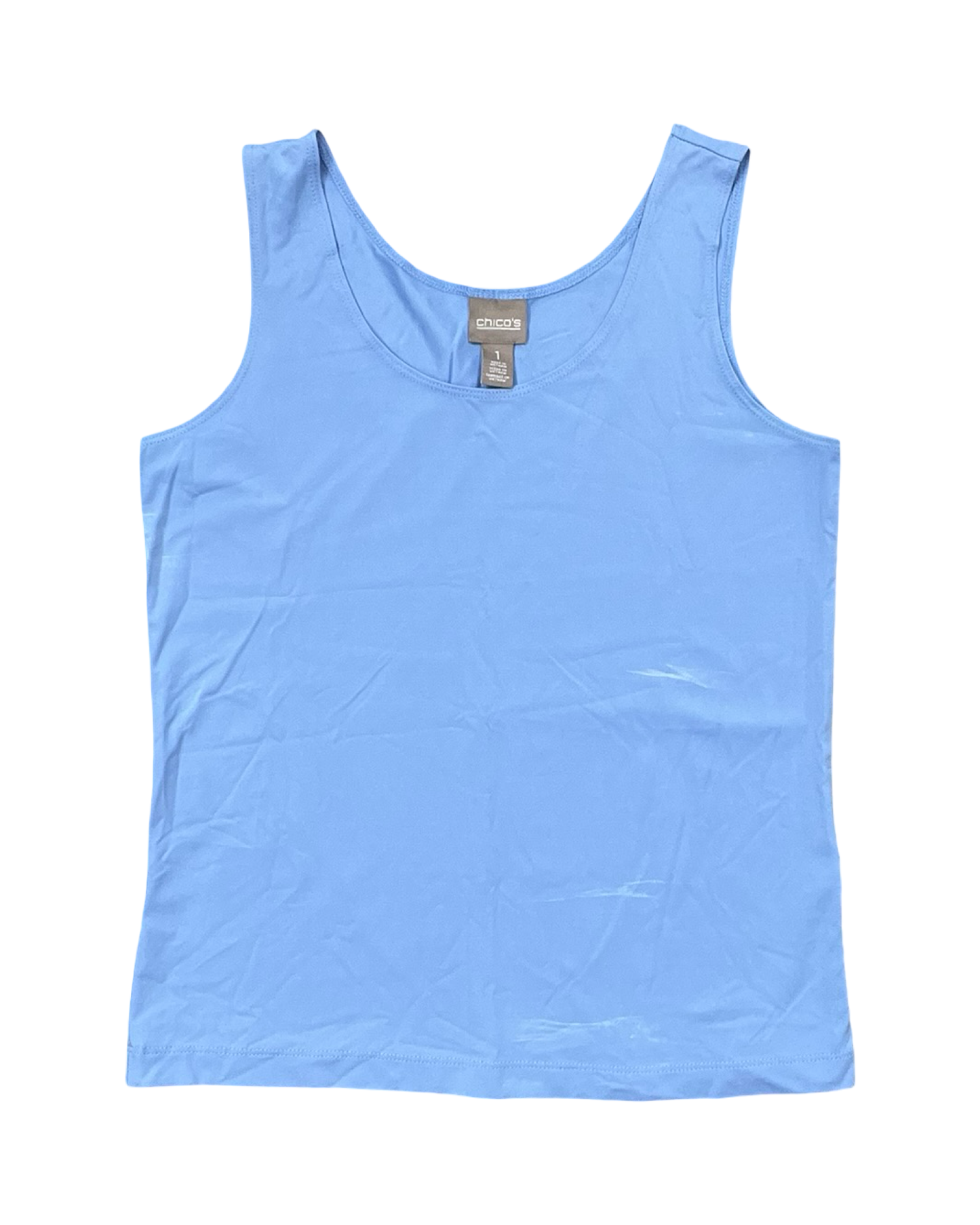 Top Sleeveless By Chicos In Blue, Size:8