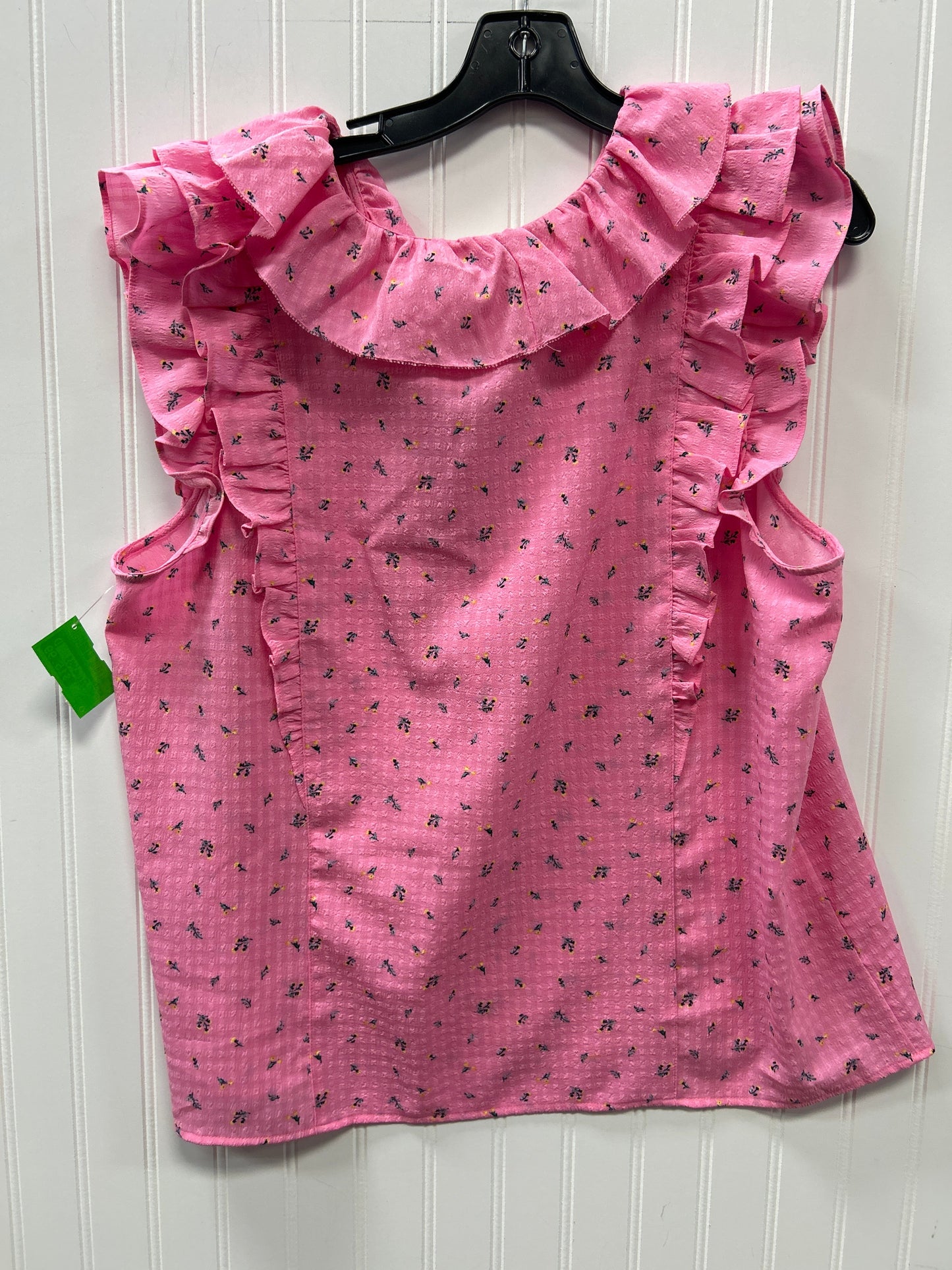 Blouse Sleevless By Loft In Pink, Size:Xl