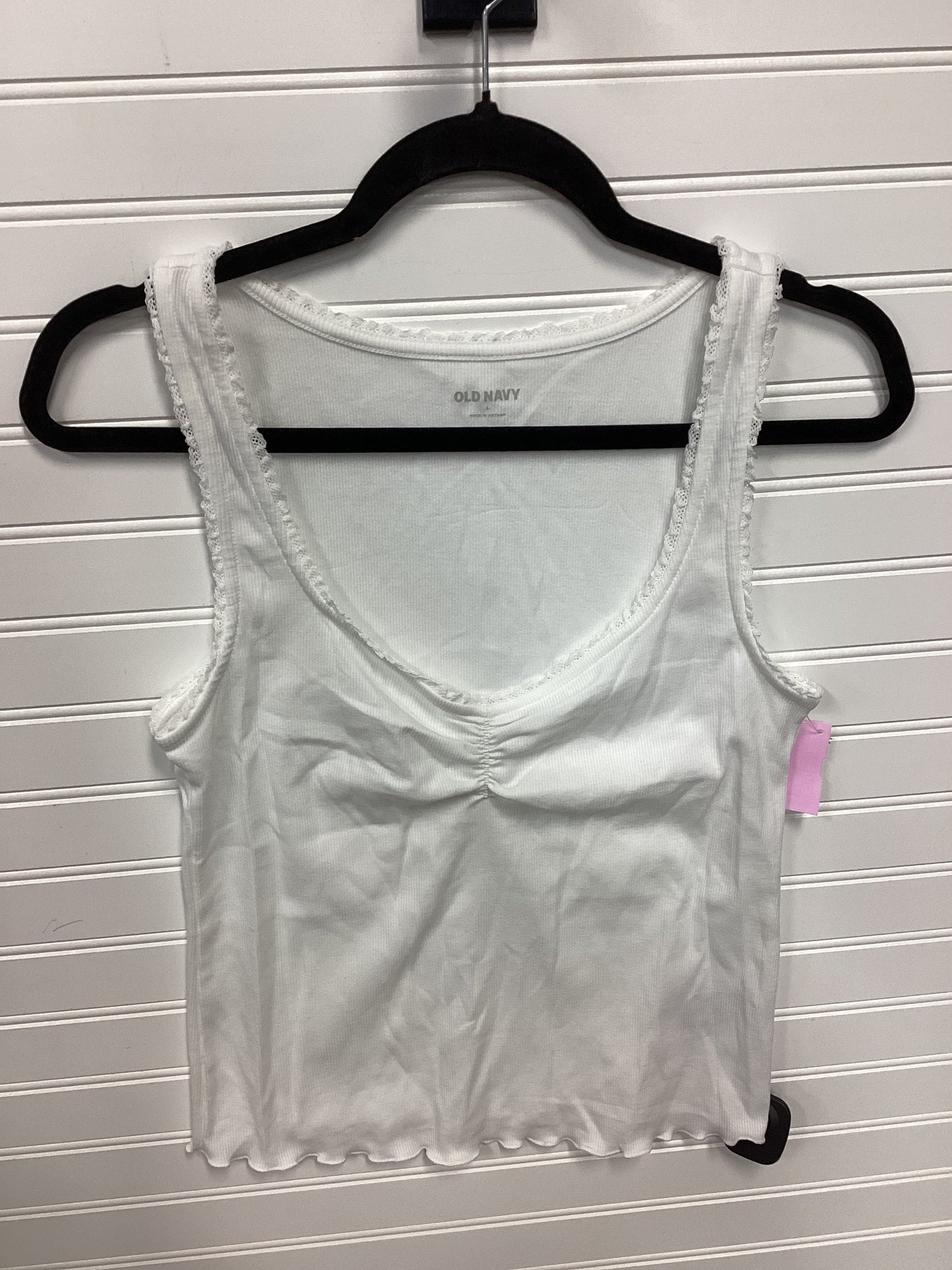 Tank Top By Old Navy In White, Size:L