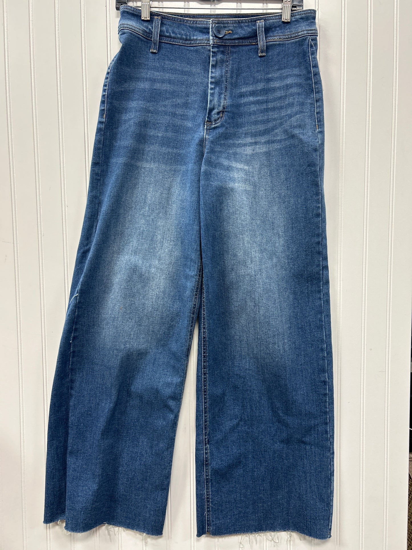 Jeans Wide Leg By Oat In Blue Denim, Size:8