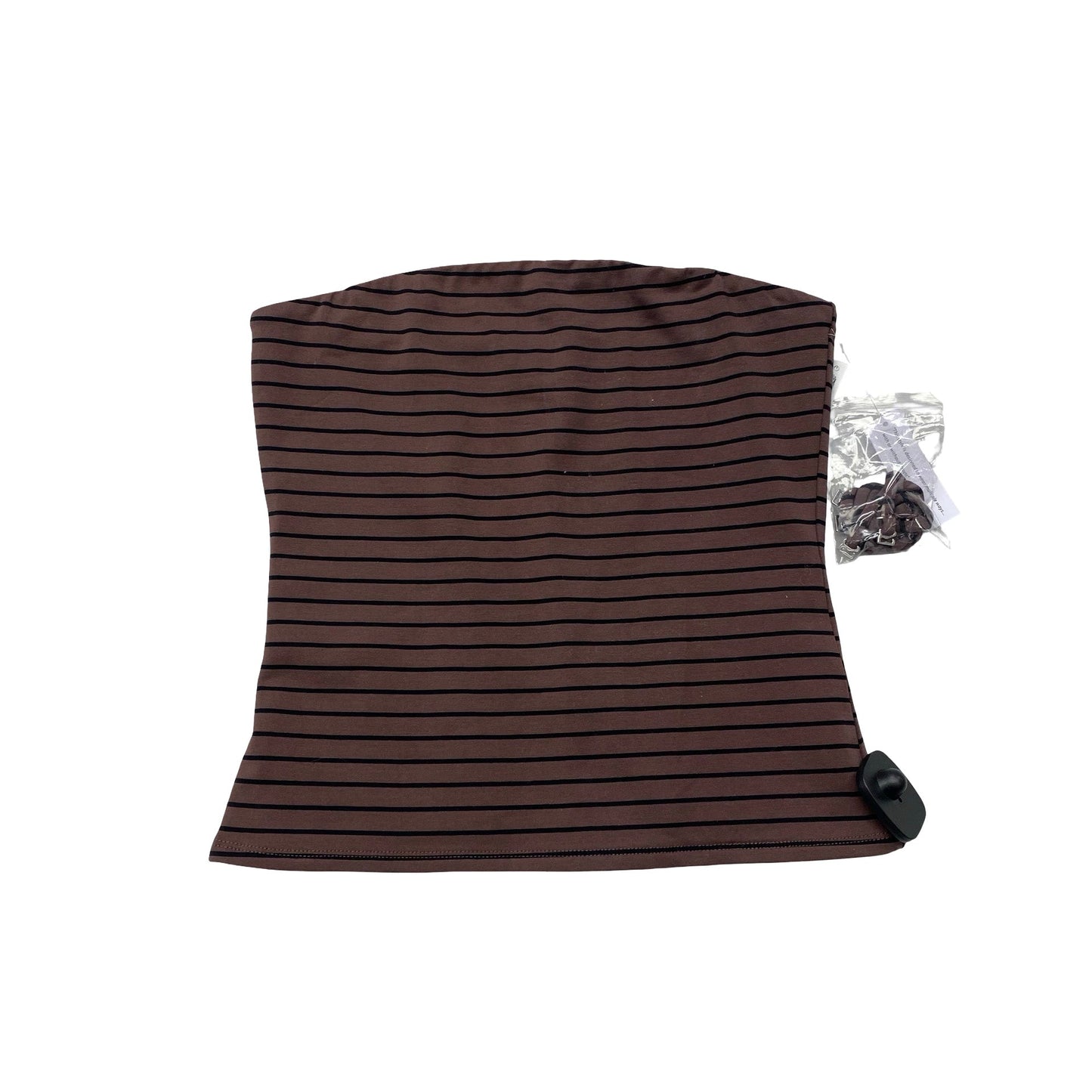 Top Sleeveless By Evereve In Brown & Cream, Size:S
