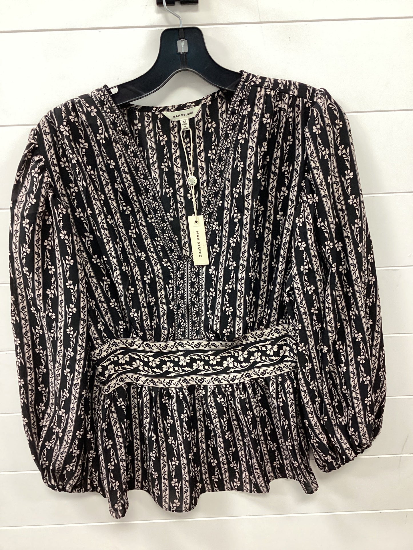 Top Ls By Max Studio In Black, Size:M