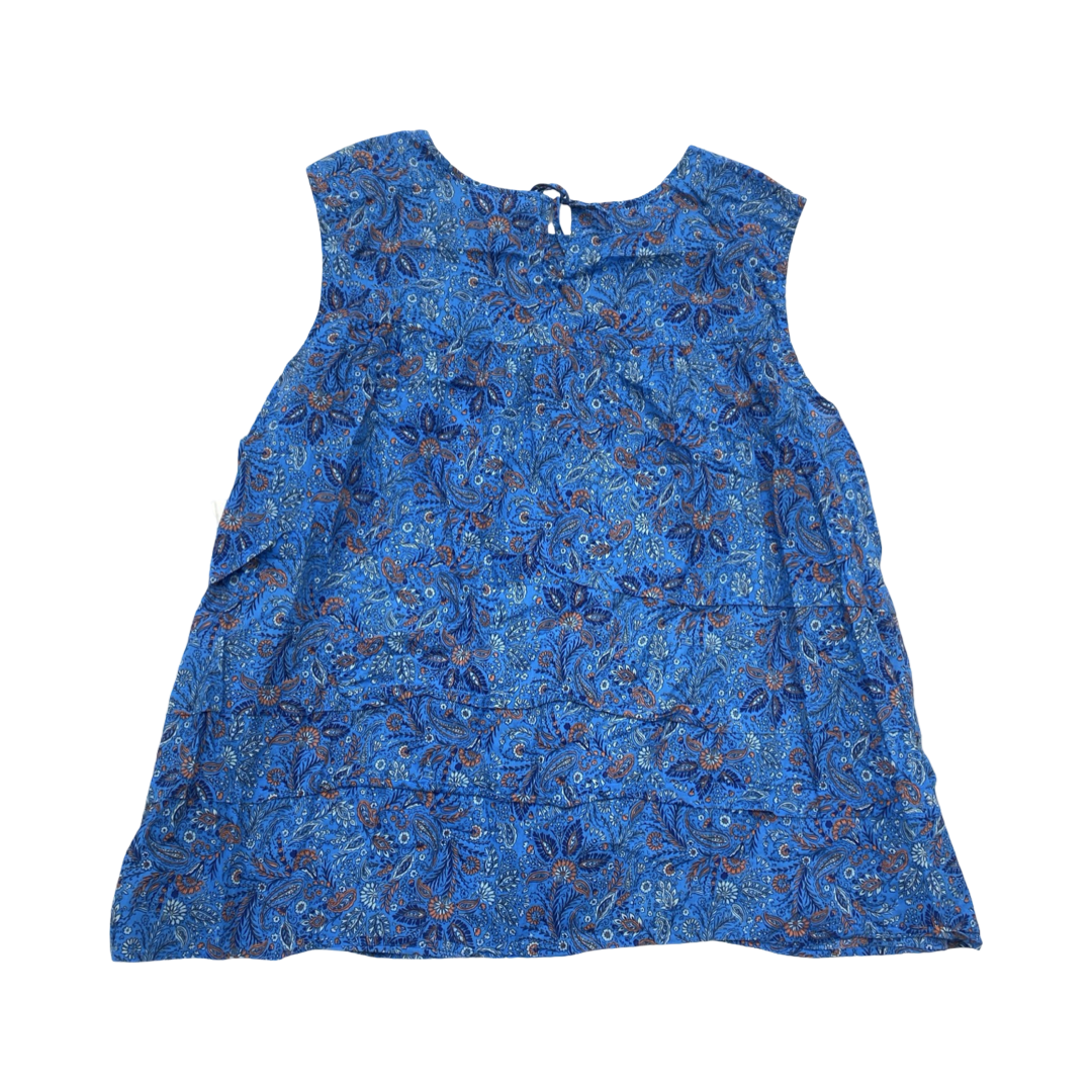 Top Sleeveless By J. Jill In Blue, Size:4X