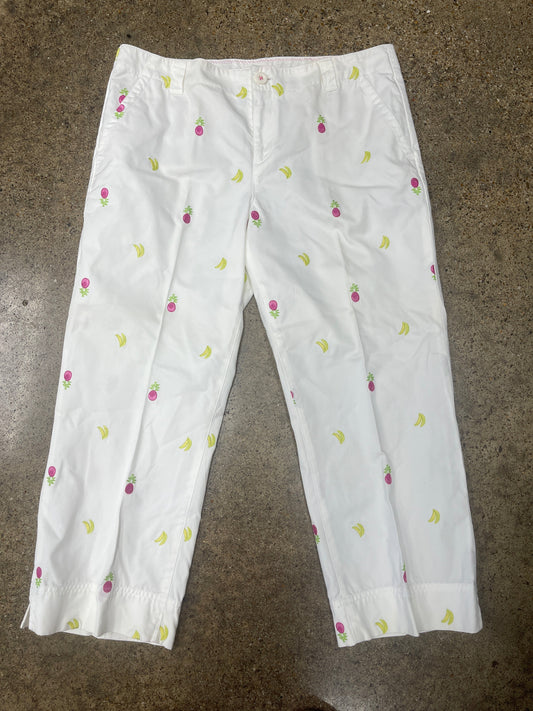 Pants Designer By Lilly Pulitzer In White, Size:12