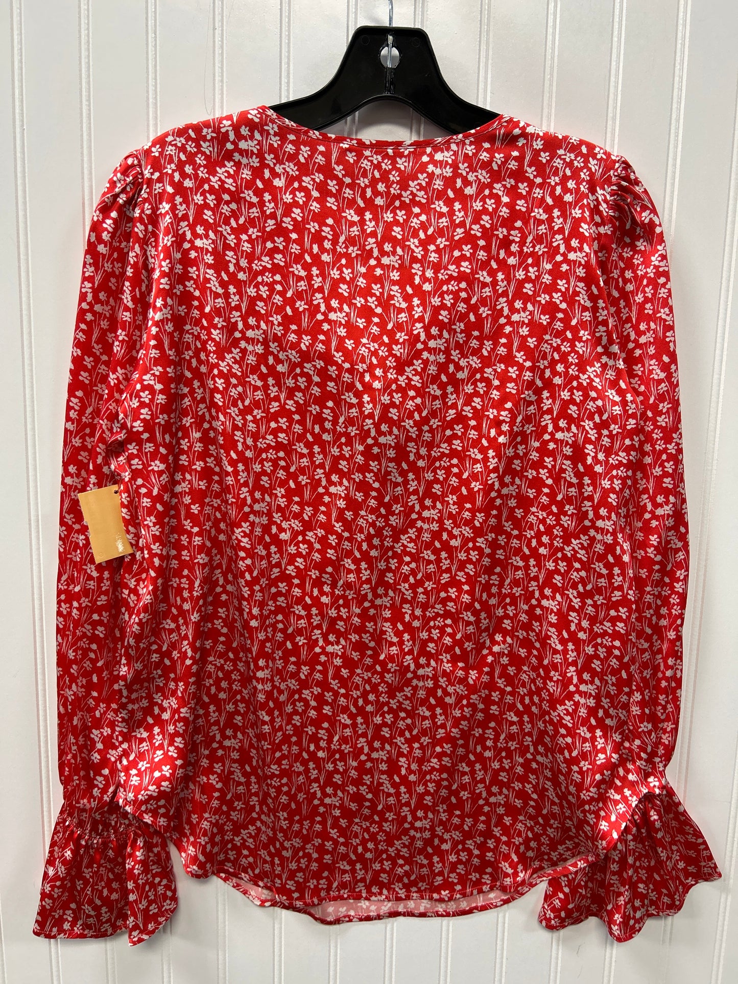 Blouse Ls By Tucker In Red, Size:S