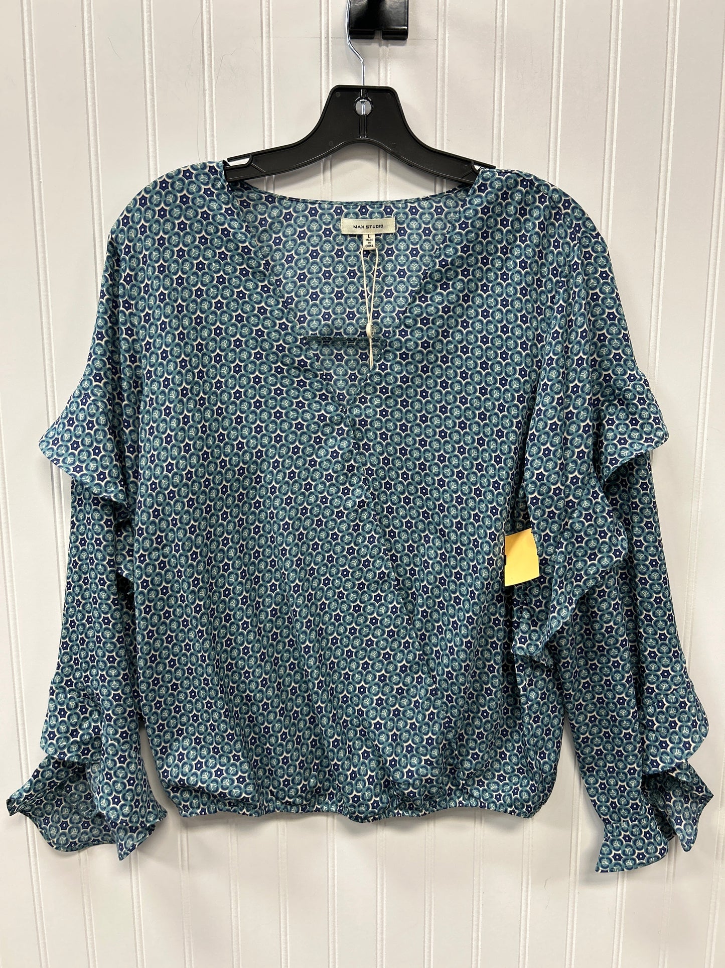 Top Ls By Max Studio In Blue, Size:L