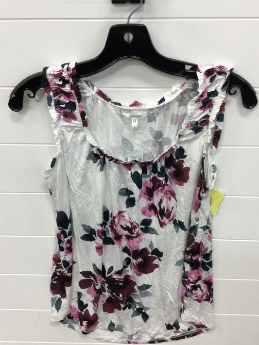 Top Sleeveless By Maurices In Floral Print, Size:L