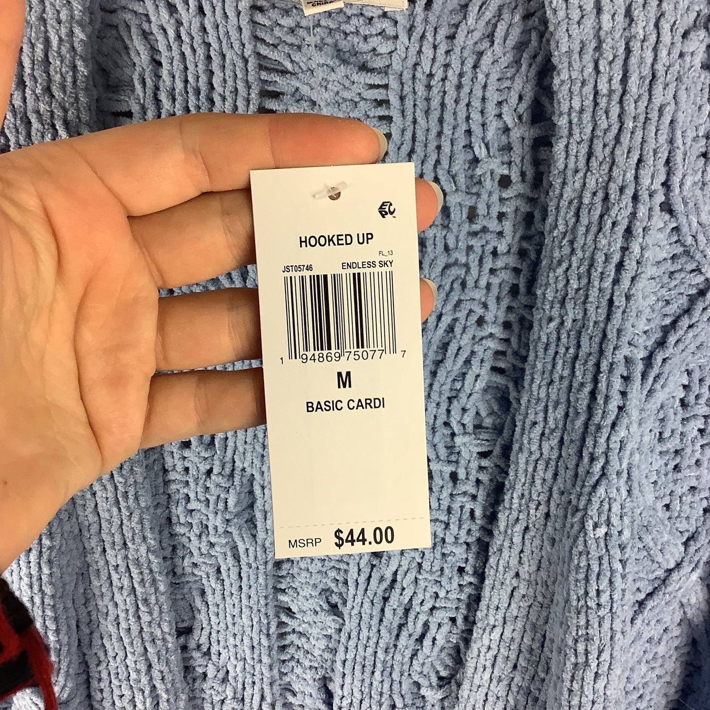 Sweater Cardigan By Cmc In Blue, Size: M