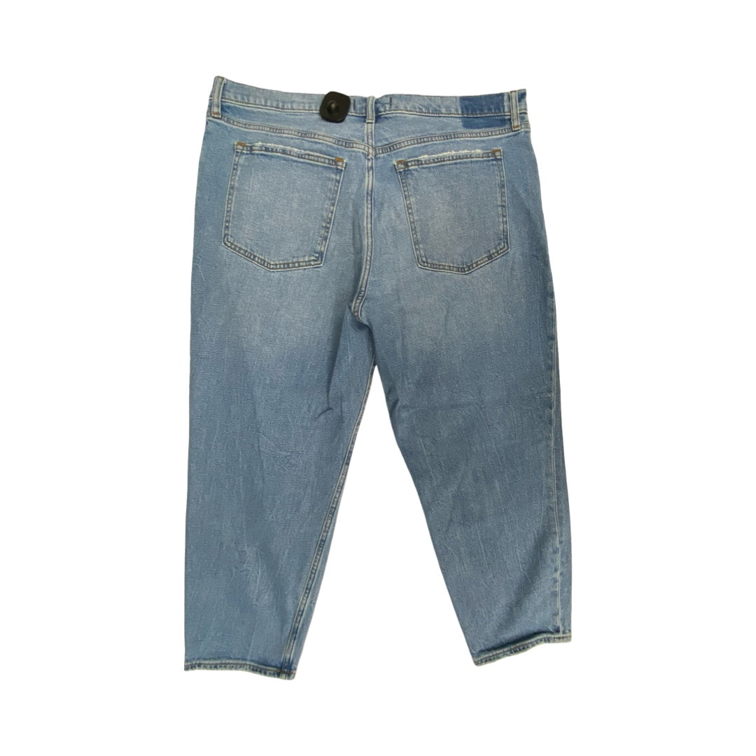 Jeans Straight By Abercrombie And Fitch In Blue Denim, Size:18