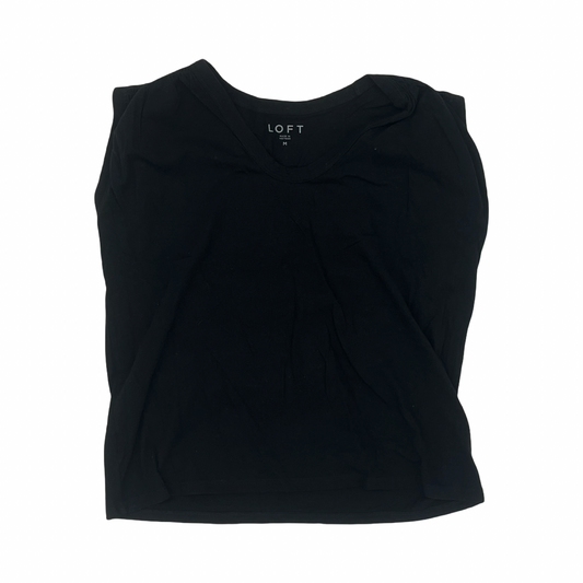 Top Sleeveless By Loft In Black, Size:M
