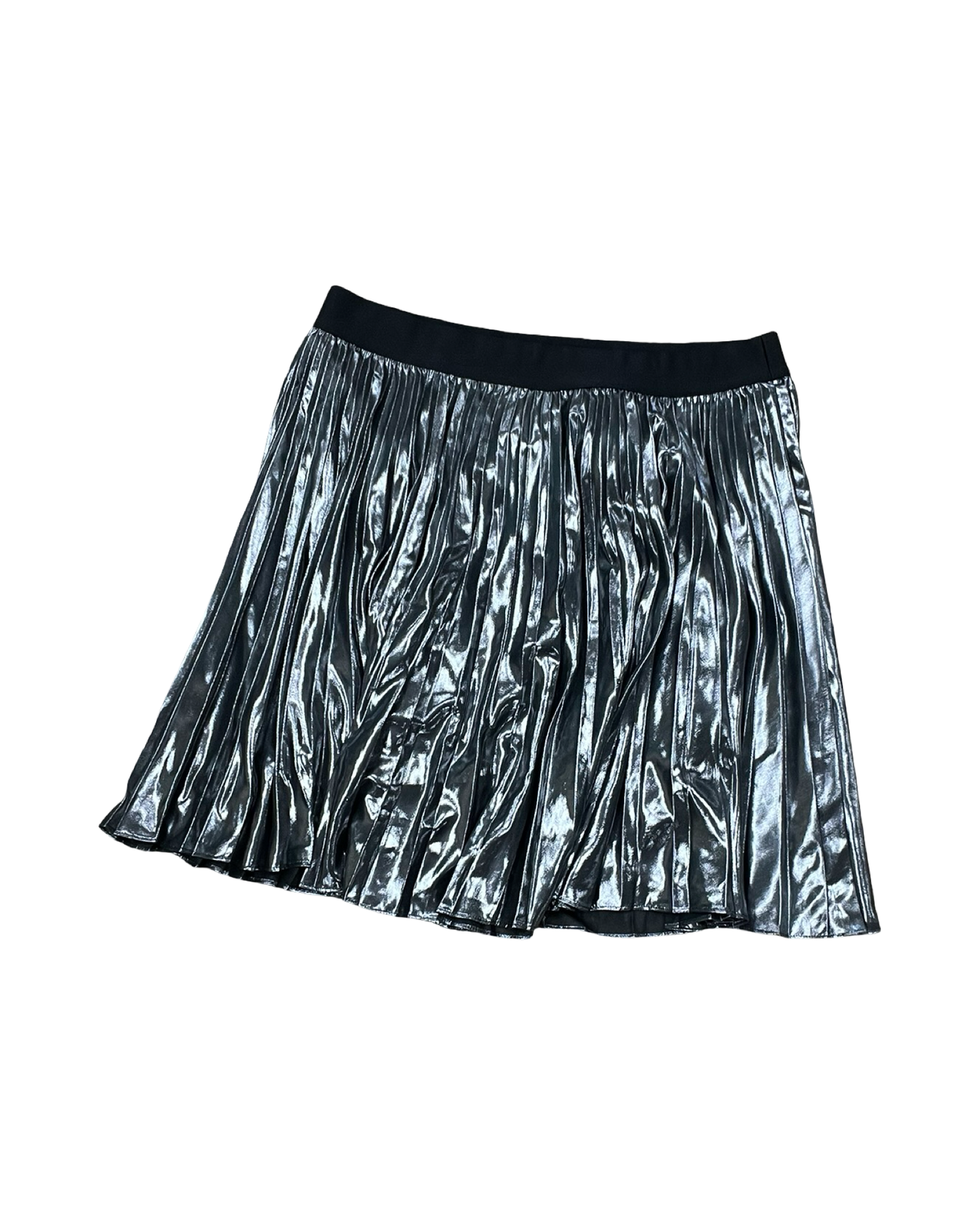 Skirt Mini & Short By Express In Black & Silver, Size:M