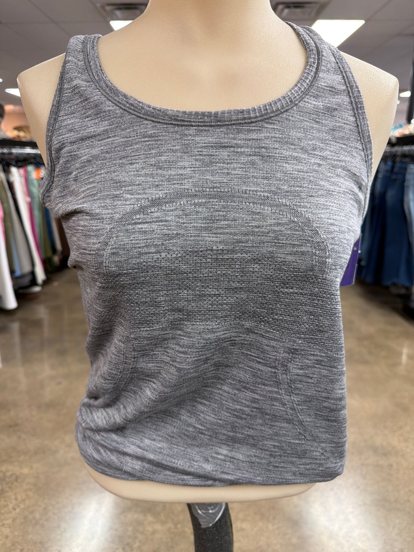 Athletic Tank Top By Lululemon In Grey, Size:6
