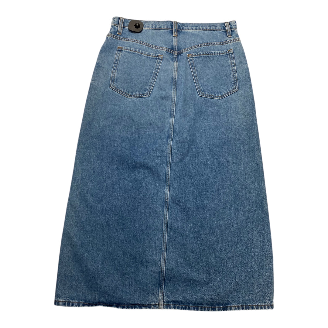 Skirt Maxi By Frame In Blue Denim, Size:8