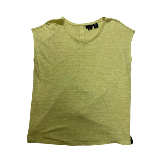 Top Sleeveless By Tahari In Chartreuse, Size:Xl
