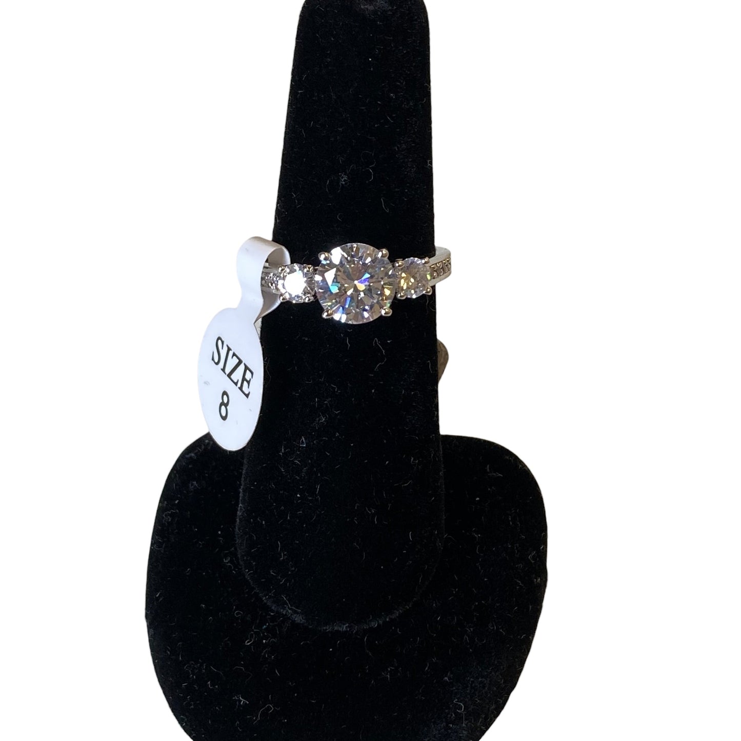 Ring Statement  In Silver, Size:8