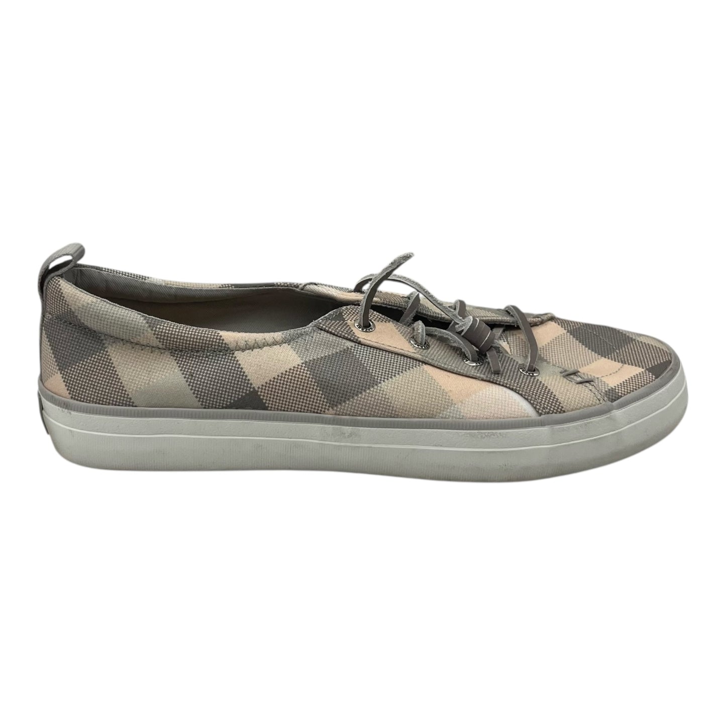 Shoes Flats By Sperry In Grey & Pink, Size:10
