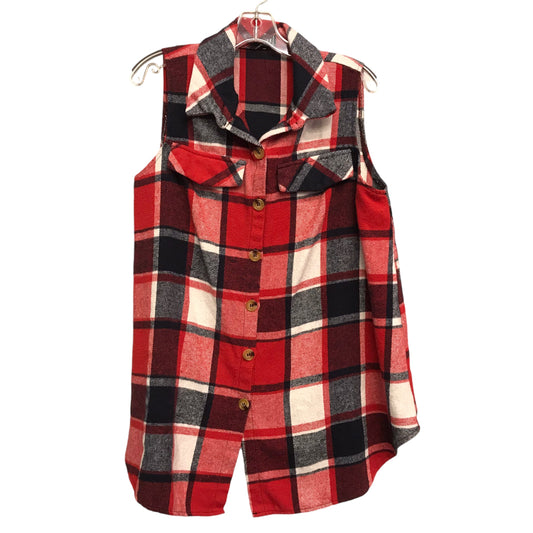 Vest Other By Shein In Plaid Pattern, Size:Xl