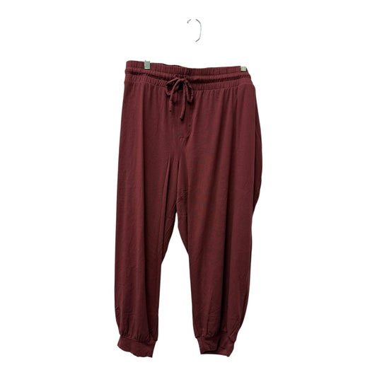 Pants Lounge By Any Body In Maroon, Size:22P
