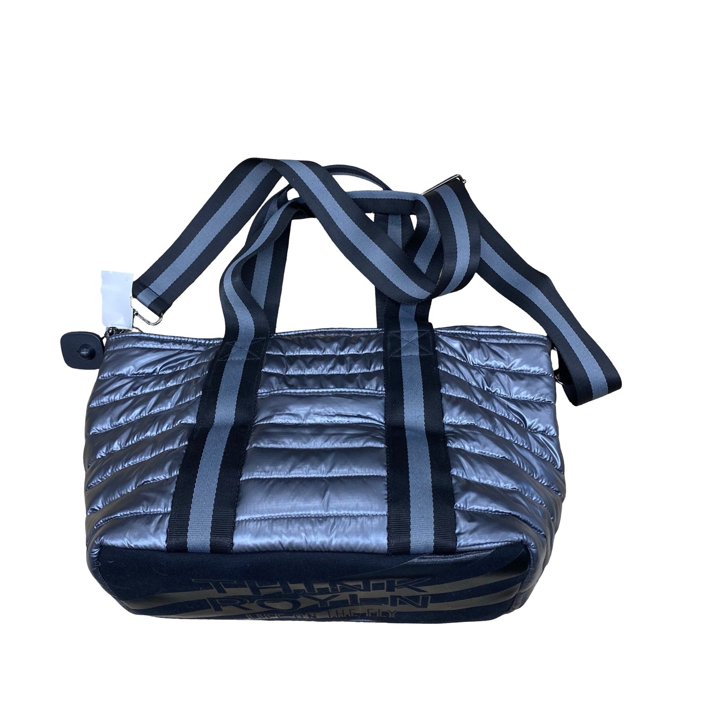 Handbag By Think Royln In Black & Grey, Size:Medium