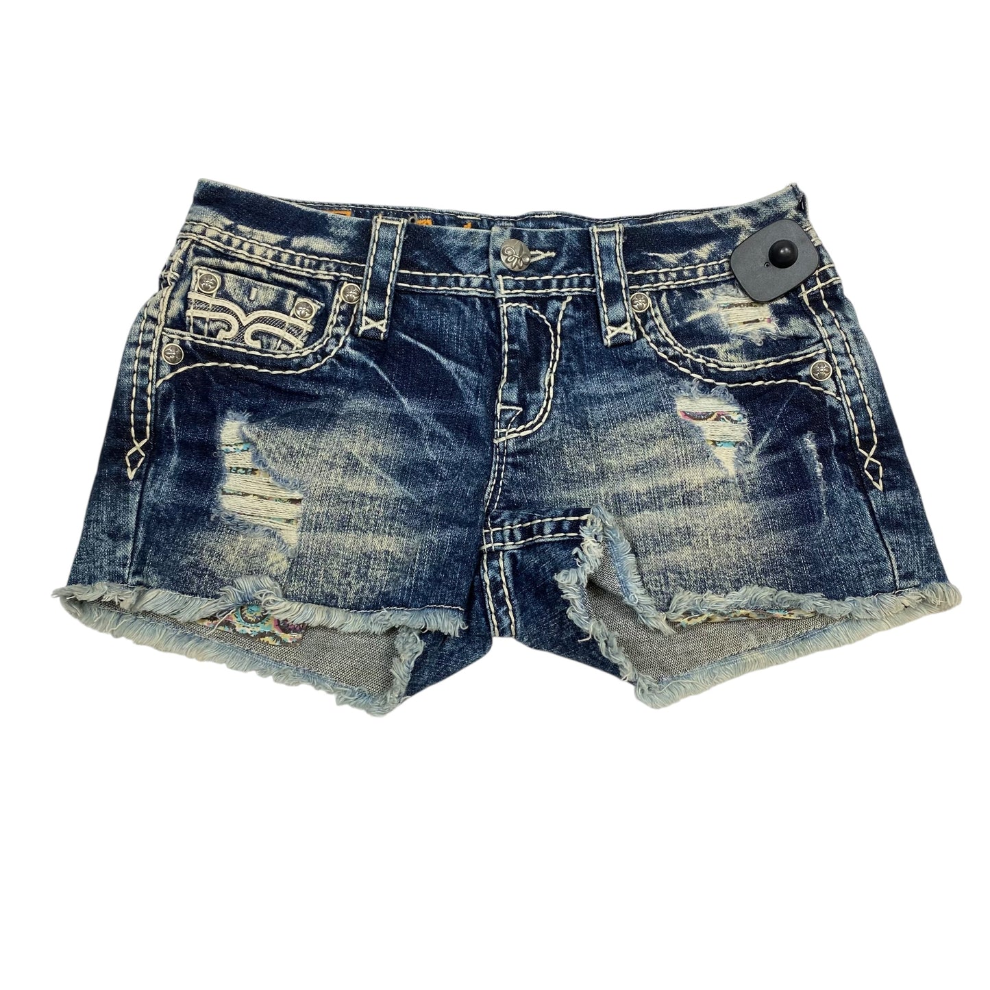 Shorts By Rock Revival In Blue Denim, Size:4