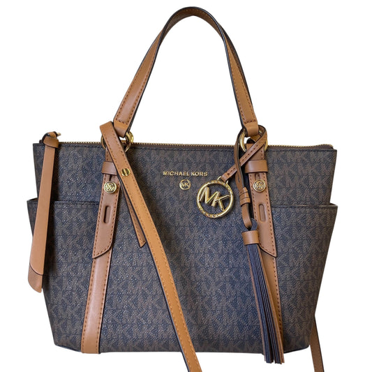 Crossbody Designer By Michael Kors In Brown, Size:Medium