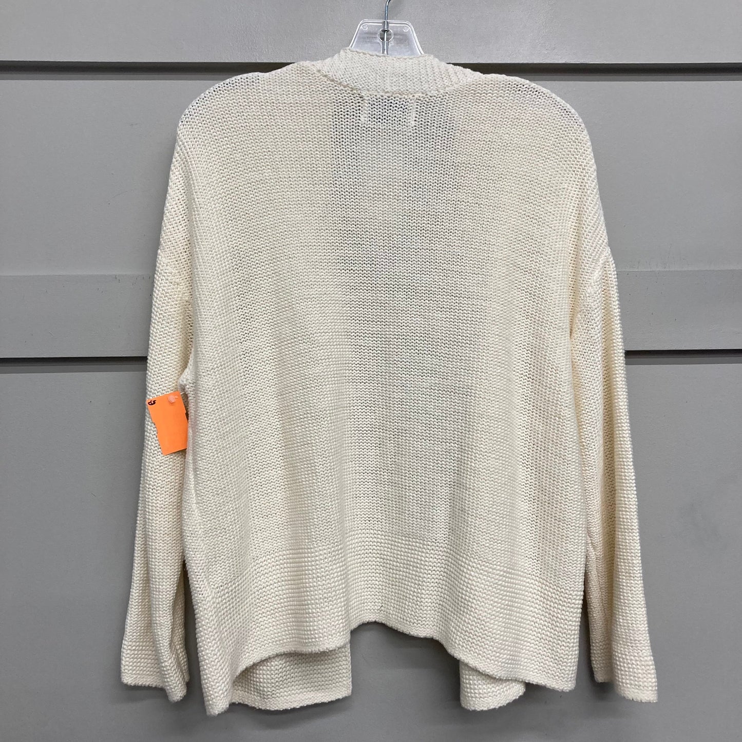 Sweater Cardigan By Old Navy In Cream, Size:L