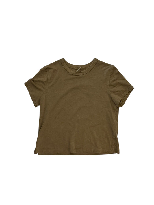Athletic Top Ss By Lululemon In Green, Size:S