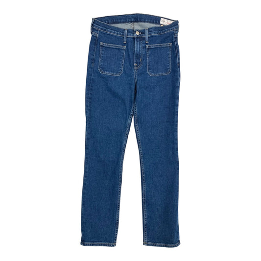 Jeans Straight By Gap In Blue Denim, Size:8