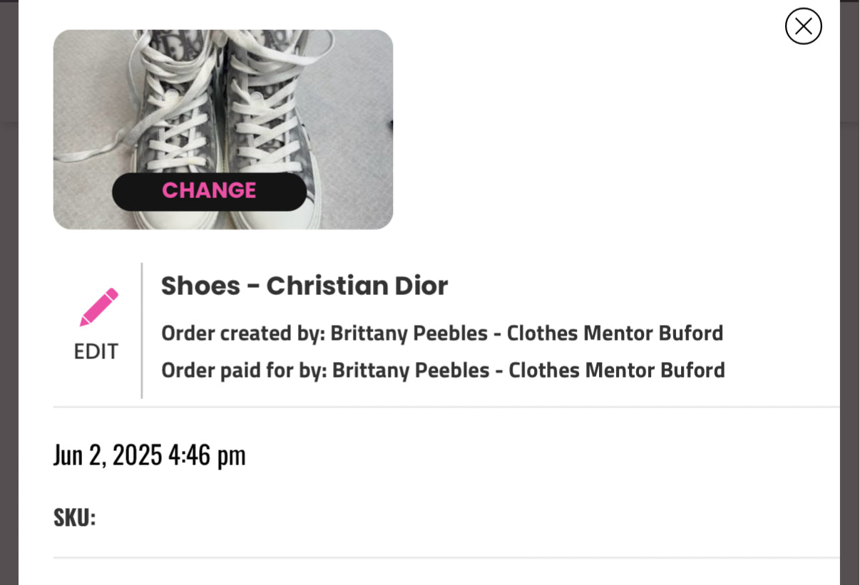 Shoes Luxury Designer By Dior In Black & White, Size: 9