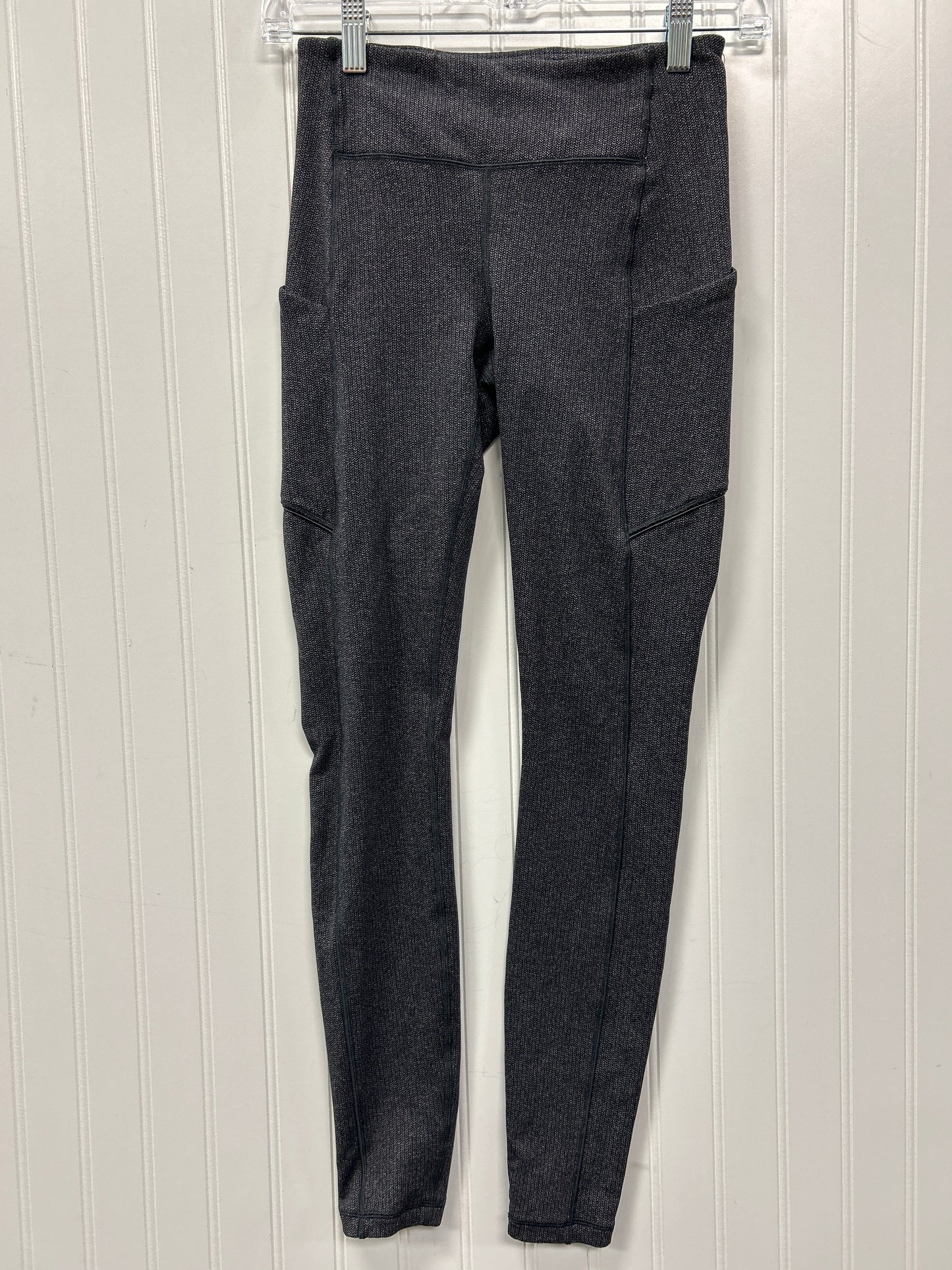 Athletic Leggings By Lululemon In Grey, Size:4