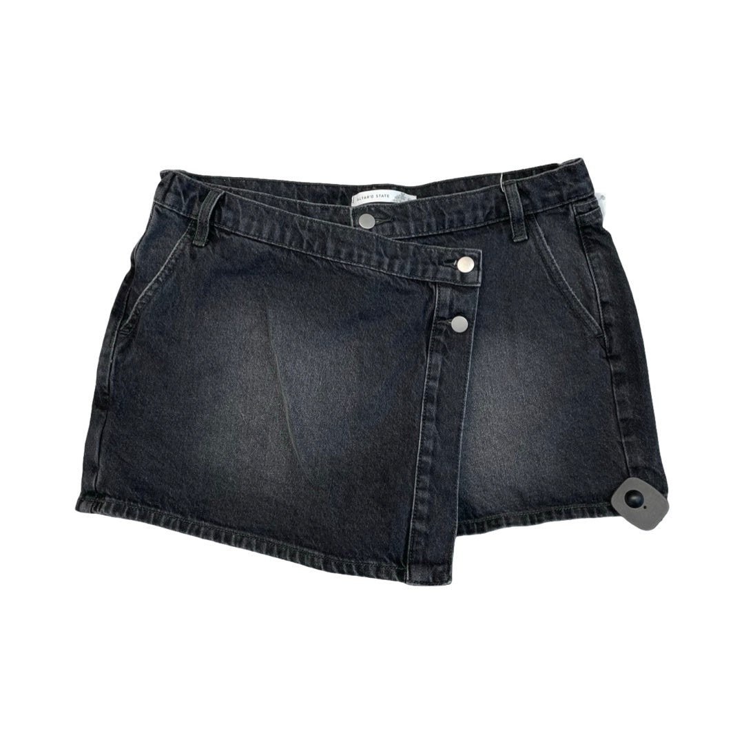 Skort By Altard State In Black Denim, Size:Xl