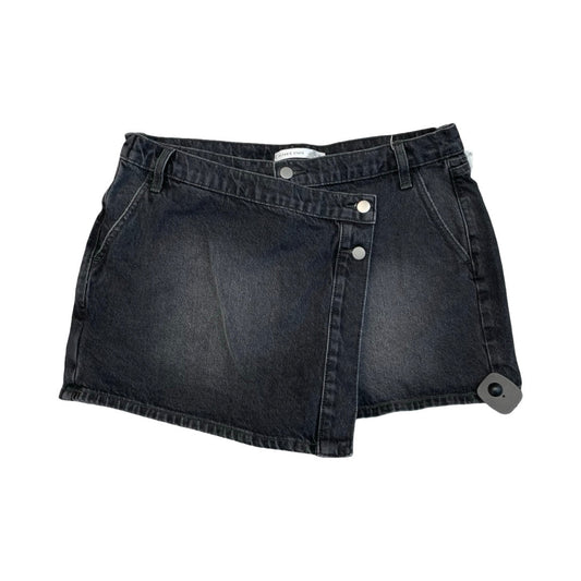 Skort By Altard State In Black Denim, Size:Xl