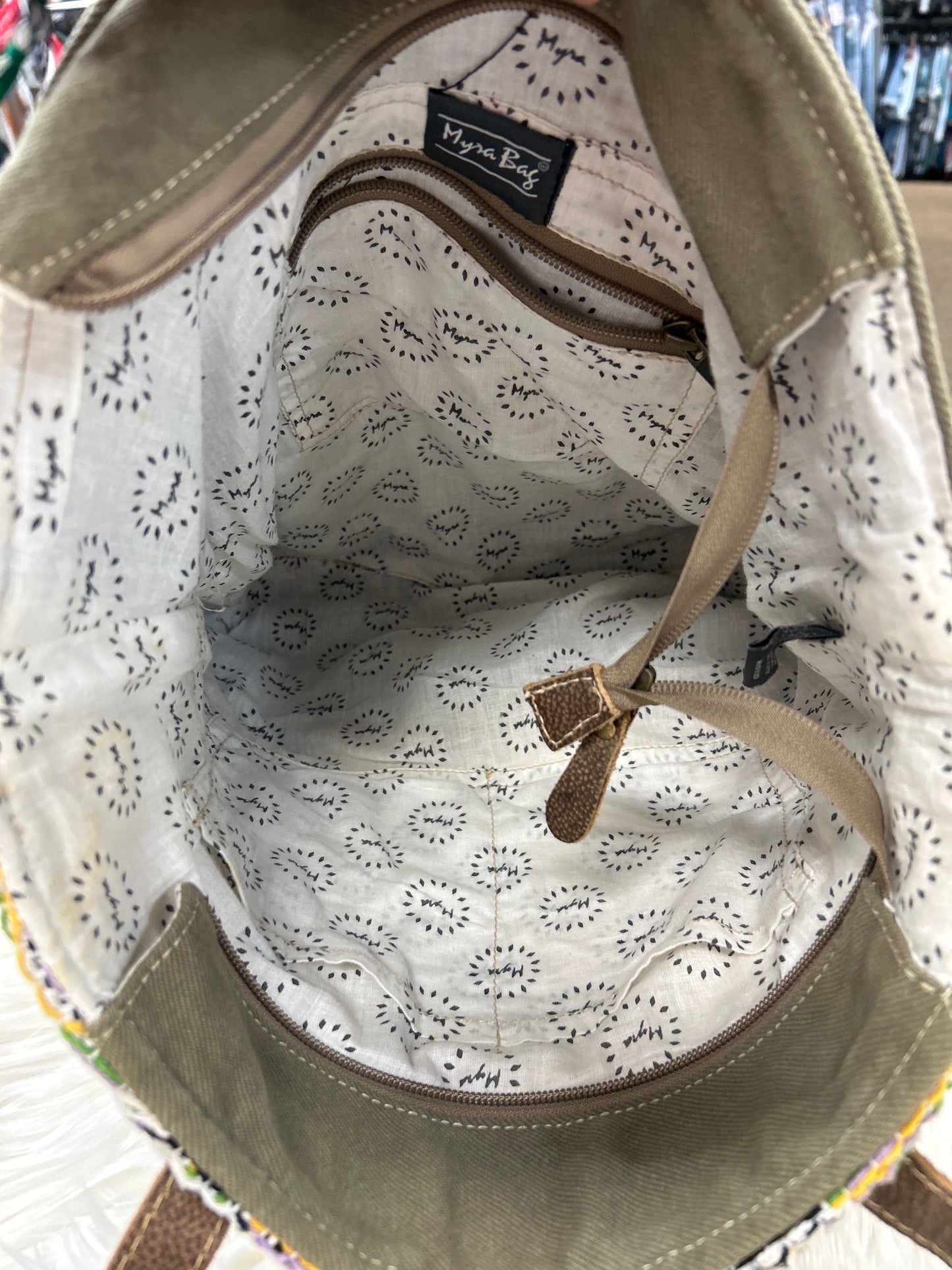 Handbag By Myra In Multi, Size:Large