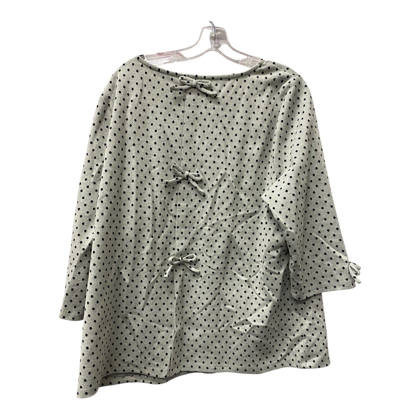 Top Ls By Talbots In Silver, Size:2X